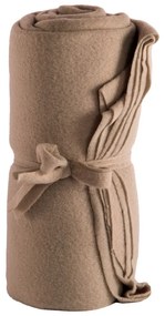 Hnedá fleecová deka 130x160 cm Riso – Tiseco Home Studio