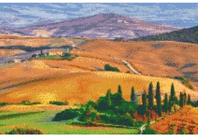 Gario Diamantové maľovanie Toskánsko, Taliansko Rozmery: 120 x 80 cm, Rámovanie: Iba zrolované plátno, Diamanty: Štvorcové