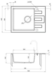 Deante Lima ZRL 211A - čierna