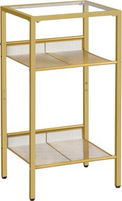 Odkladací stolík Vasagle Nortia 40 cm číry/zlatý