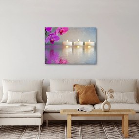 Obraz sviečok na vode (70x50 cm)