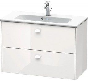 DURAVIT Brioso závesná skrinka pod umývadlo Compact, 2 zásuvky, 820 x 389 x 553 mm, biela vysoký lesk, BR411102222