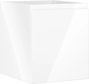 Mexen Orio, kúpeľňová skrinka 40 cm, 1 zásuvka, biela lesklá, 91A10-04047-1-BF00