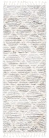 Kusový koberec shaggy Atika svetlo sivý atyp 70x250cm