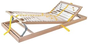 Ahorn DUOSTAR Kombi P HN ĽAVÝ - polohovateľný posteľný rošt výklopný z boku 110 x 220 cm, brezové lamely + brezové nosníky