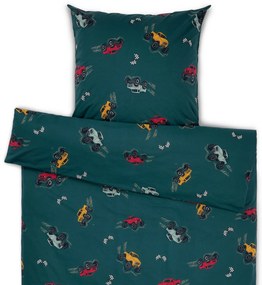 Detská posteľná bielizeň z renforcé, nákladiaky, štandardná veľkosť