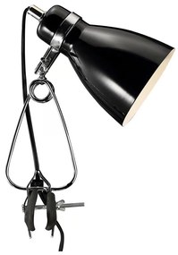 Nordlux - Stolná lampa s klipom CYCLONE 1xE14/15W/230V čierna