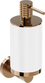 Mexen Triv, nástenný dávkovač mydla, biela/ružové zlato, 250ml, 70A33058-60W