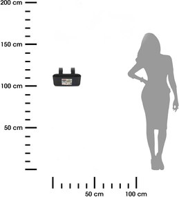 ZÁVESNÝ PLASTOVÝ KVETINÁČ LINE 21X29X19 CM ČIERNA