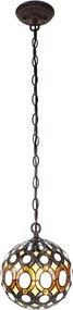 Závesné svietidlo Tiffany Gulia - Ø 20*116 cm E14/max 1*25W