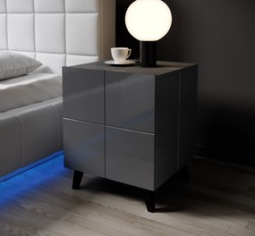 Cama Sivý nočný stolík Reja (2 ks)