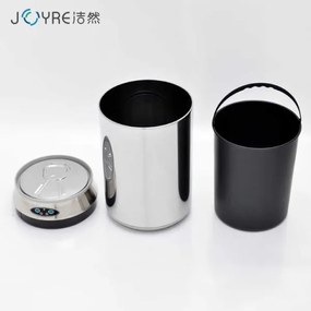 Bezdotykový odpadkový kôš 30l nápojová plechovka strieborná