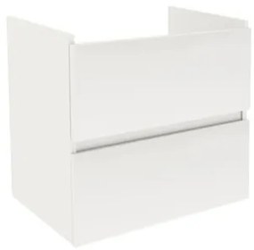 Kúpeľňová skrinka bez umývadla Naturel Project 52,5x51x45,3 cm biela lesk PROJECT260BIBU, 1 ks