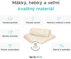 Osuška CLARYSSE ELEGANCE 70x140 cm piesková, 100% bavlna