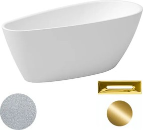 Besco Akrylátová voľne stojaca vaňa Goya A-line Glam S 160x73 (170x80) BESCO-Typ výpuste: Click-Clack s prepadom, čierna, BESCO-Rozmery: 160x73, BESC…