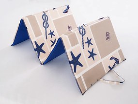 Plážové ležadlo MARINE 137x49 cm, béžové