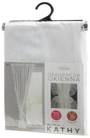 ZÁCLONA NA PÁSKE KATHY 140X270 CM BIELA