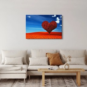 Obraz - Srdce zo stromu (90x60 cm)
