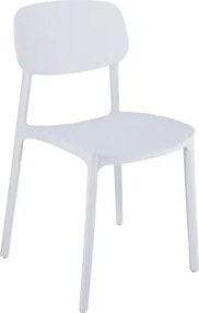 Plastová stolička LARA biela