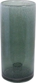 Zelený sklenený svietnik na úzku sviečku Elvira green - Ø 10*22 cm