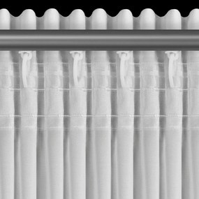 ZÁCLONA NA PÁSKE EVA MINGE ROSES8 400X160 CM BIELA