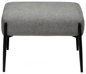 GLAM TABURET pebble earth/black
