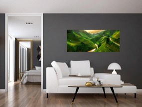 Obraz - Ryžové terasy Mu Cang Chai (120x50 cm)