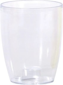 Plastový kvetináč na orchideu COUBIS ORCHID transparentný biely
