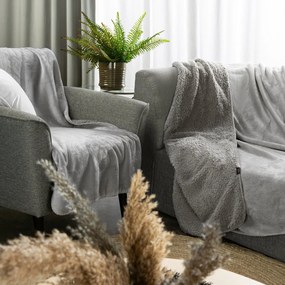 DEKA TEDY 170X210 CM STRIEBORNÁ