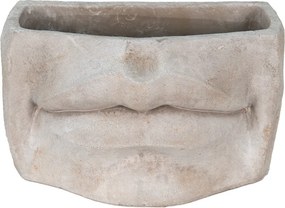 Usmievavý cementový kvetináč Mouth - 27*16*16 cm
