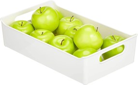 CONFORTIME Univerzálny organizér, dlhý a úzky, s rúčkami, 38x22x10 - biely SIMPLY