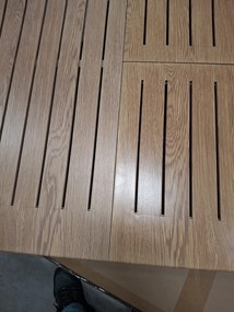 Doppler EXPERT WOOD - záhradný rozkladací hliníkový stôl 150/210 x 90 x 75 cm - 2. akosť (N593)