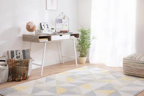 Koberec Agnella Funky Top Super Trojuholníky svetlosivý