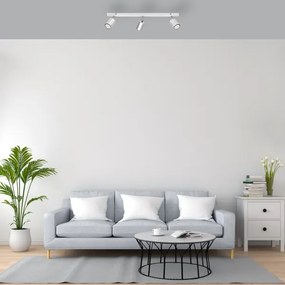 LED Bodové svietidlo TUNE 3xGU10/4,8W/230V matný chróm/biela