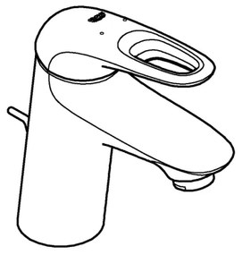 GROHE 33558LS3 - Umývadlová batéria EUROSTYLE, veľkosť S, biela