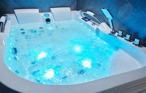 BPS-koupelny Hydromasážna vaňa HYD-NO-VE761L 180x120 ĽAVÁ s ohrevom vody