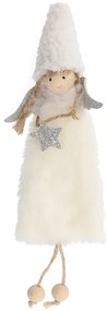 Vianočná ozdoba PLYS biely anjelik 985076