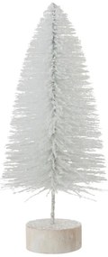 Biely trblietavý vianočný stromček - Ø16 * 38cm