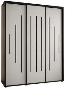 Skriňa 45 Canaris 12 200 čierna/biela/čierna