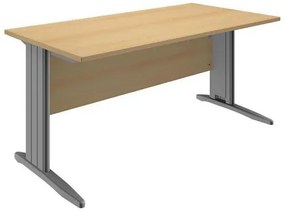 Kancelársky stôl System, 160 x 80 x 73 cm, rovné vyhotovenie, dezén buk