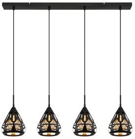 Globo 15889-4H - Luster na lanku HASSAN 4xE27/40W/230V