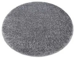 styldomova Sivý koberec shaggy narin P901 kruh