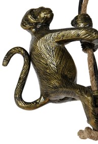 Vintage závesné svietidlo zlaté - Animal Monkey