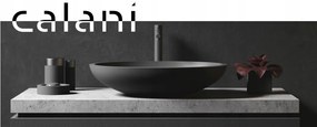 Calani Lotus, vysoká umývadlová batéria h-305, čierna matná, CAL-B0001