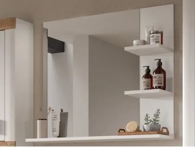 Zrkadlo s policami Laredo, biele%