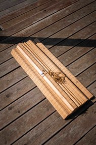 Bambusový baldachýn na pergole - hnedý Šírka rolety: 80 cm, Rozvin rolety: 400 cm