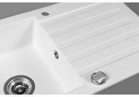 Sapho - Kuchynský drez 78x44 cm granit/biela