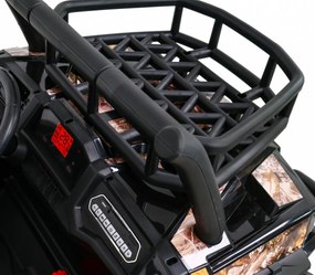 Ramiz Buggy UTV Off-roader pre deti čierna + diaľkové ovládanie + nosič batožiny + pomalý štart + EVA + MP3 LED