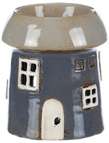 Aróma lampa Domček sivá, keramika, 11 x 11 x 13 cm