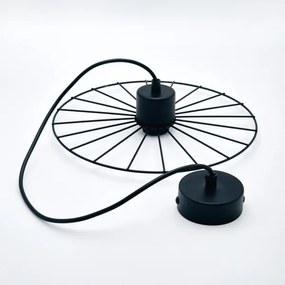 Luster na lanku MONTANA 1xE27/15W/230V pr. 30 cm čierna